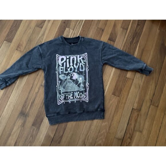 Pink Floyd Other - Pink Floyd Dark Side Of the Moon Gray Large Sweater Distressed Look